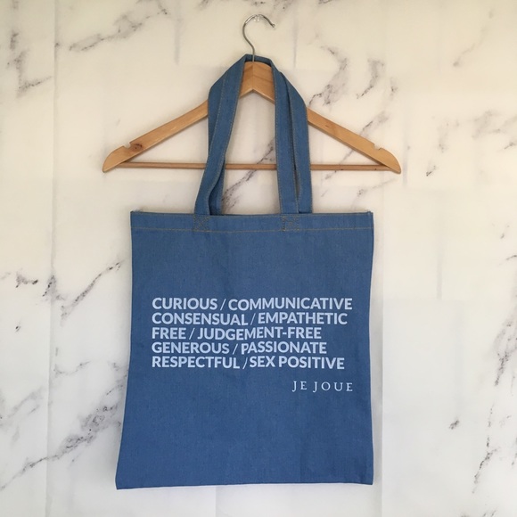 Je Joue Bags Activist Denim Tote Bag By Je Joue Poshmark